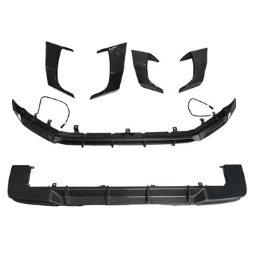 Dry Carbon Fiber Front Rear Bumper Lip + Side Air Vent Fit Mercedes Benz G-Class W465 2024-2026
