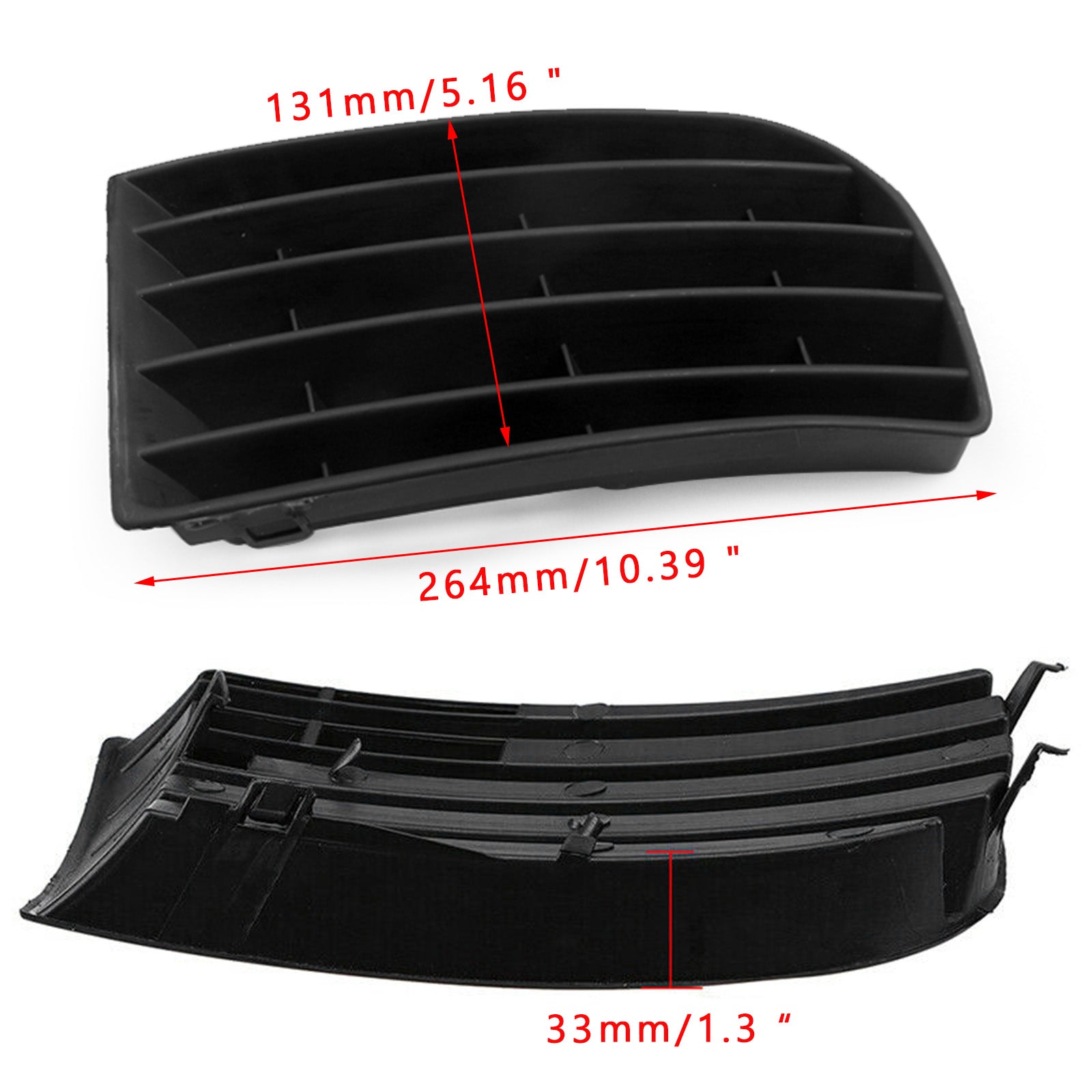 Cubierta protectora de rejilla de parachoques delantero ABS para VW Golf MK5 2004-2009 - 0