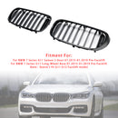 2015.07-2019.01 BMW 7 Series G11 Saloon/Sedan 740i/750i/740e xDrive Front Kidney Grille Gloss Black Grill-6
