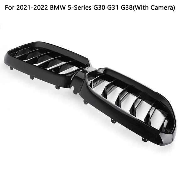 2021-2022 BMW Serie 5 G30 G31 G38 530i/540i/530e/M550i/520d Griglia anteriore Doppia griglia nera lucida