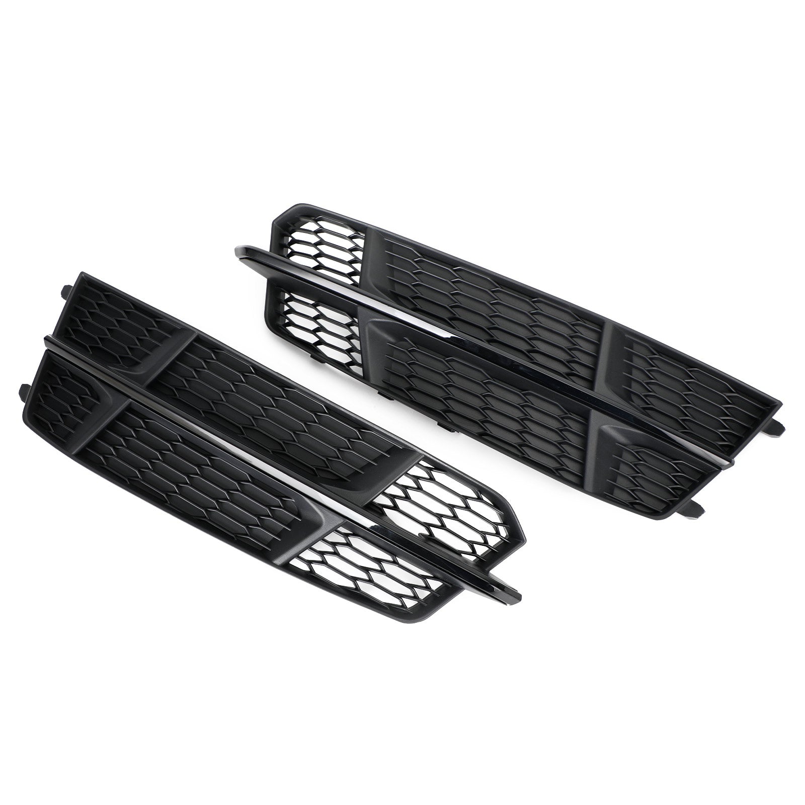 Audi A6 C7 S-Line Bumper 2016-2018 Front Bumper Lower Grille Grill Matt Black 4G0807681AN 4G0807682AN Generic