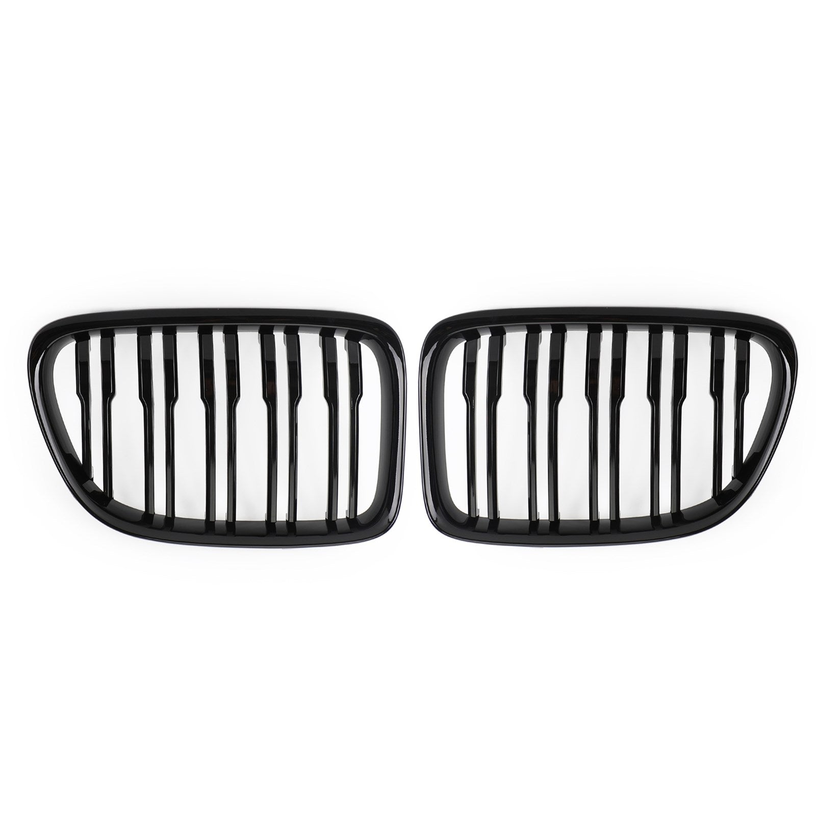 BMW 2009-2014 X1 E84 sDrive20i/xDrive28i/sDrive18d SUV Gloss Black Grill Dual Slats Front Hood Kidney Grille