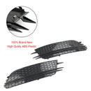 Audi 2012-2015 A6 C7 2PCS Front Fog Light Cover Bezel Black Grille-9