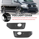 Volkswagen 2010-2015 Transporter Caravelle T5 T5.1 S-Line Lámpara antiniebla Cubierta de luz Inserto S-line Grill Negro brillante-7