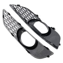 Audi Q7 Sline 2010-2015 2 STUKS Voorbumper Mistlamp Grill Onderste Grille Cover Zwart-7