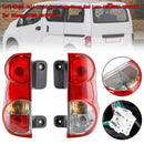 Left+Right Tail Light Rear Lamp Clear Red Lens For Nissan NV200 2013-2018-2