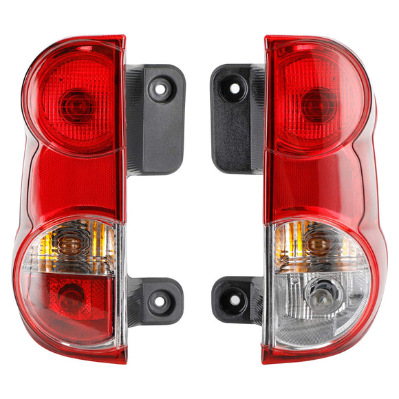 Left+Right Tail Light Rear Lamp Clear Red Lens For Nissan NV200 2013-2018