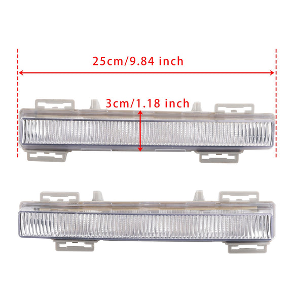 2012-2015 Mercedes Benz W166 ML-Class LH RH Pair Daytime Run Lamp Fog Light A0999065700 Generic