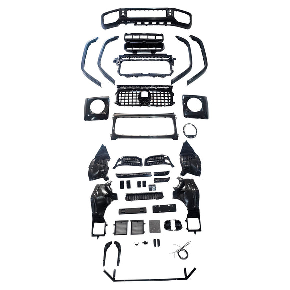 Mercedes Benz Clase G W464 Kit de carrocería de actualización 2019-2023 Parachoques W464 Conversión al estilo G63 AMG