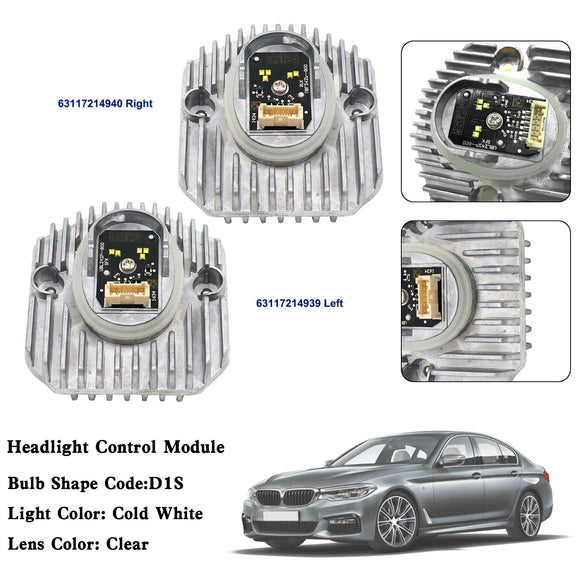 2x LED DRL -valon ohjausyksikkö 63117214939/40 BMW 5-sarjan G30 G38 2017-