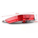 1Pair Red Rear Fog Lamp Bumper Cover Reflector For VW Touareg 2011-2014-5