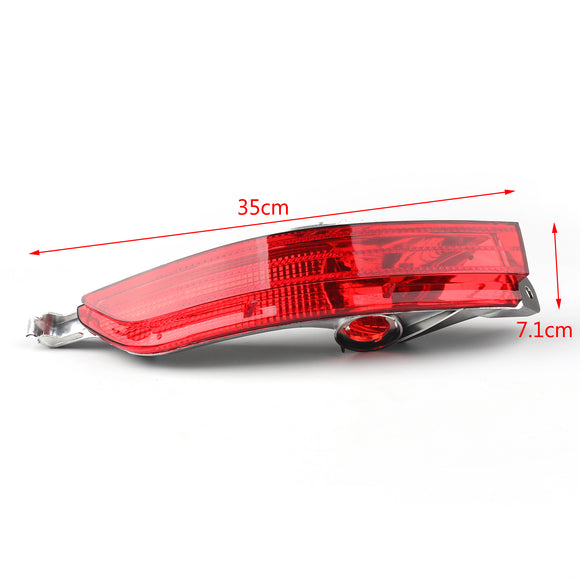 1Pair Red Rear Fog Lamp Bumper Cover Reflector For VW Touareg 2011-2014
