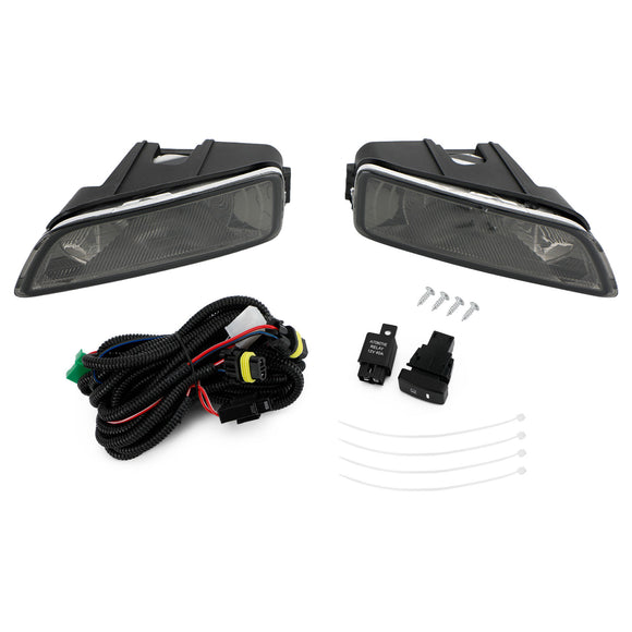 Black Lens Fog Lights + Switch For 2003-2007 Honda Accord / 2004-2008 Acura TL