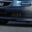 Black Lens Fog Lights + Switch For 2003-2007 Honda Accord / 2004-2008 Acura TL-11