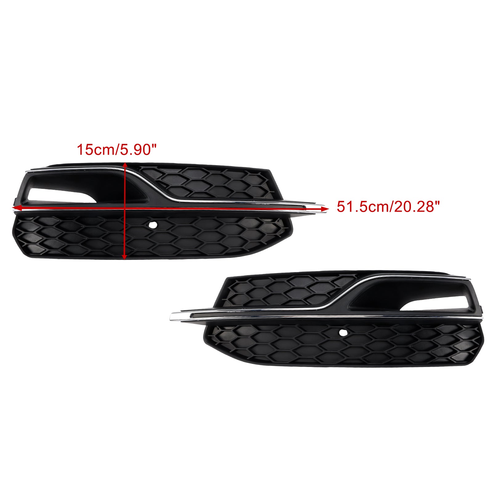 Audi S3 8V 2013-2016 Front Lower Fog Light Cover Grill Black Grille 8V3807682L 8V3 807 682 K
