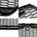 Ford Transit MK8 2015 2016 2017 2018 2019 Mat Zwart Honingraat Stijl Grill Voorbumper Luchtinlaat Radiator Grille W/LED Licht-11