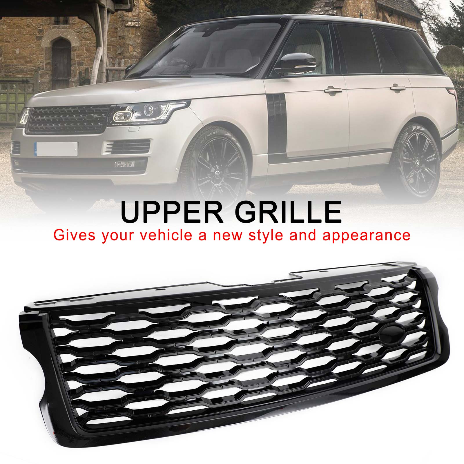 Remplacement de la grille supérieure du pare-chocs avant du Land Rover 2013-2017 Range Rover Vogue L405