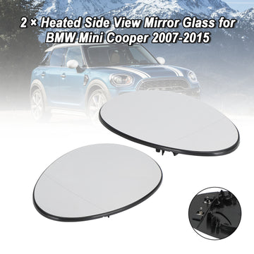 2 ¡Á Heated Side View Mirror Glass for BMW Mini Cooper 2007-2015