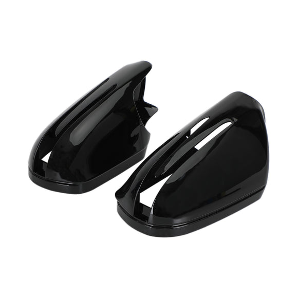 Paar Achteruitkijkspiegel Cover Gloss voor Benz CLS CLC SL SLK Klasse 2006-2013 Zwart