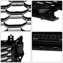 Rejilla estilo panal RSQ2 Quattro para Audi Q2/Q2 S Line/SQ2 2016-2020, parachoques delantero, parrilla de repuesto negra brillante-6
