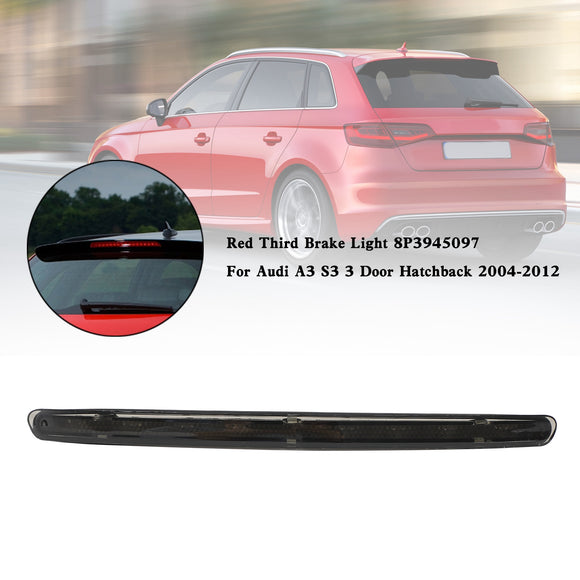 Zwart Derde Remlicht? 8P3945097 Voor Audi A3 S3 3 Deur Hatchback 2004-2012