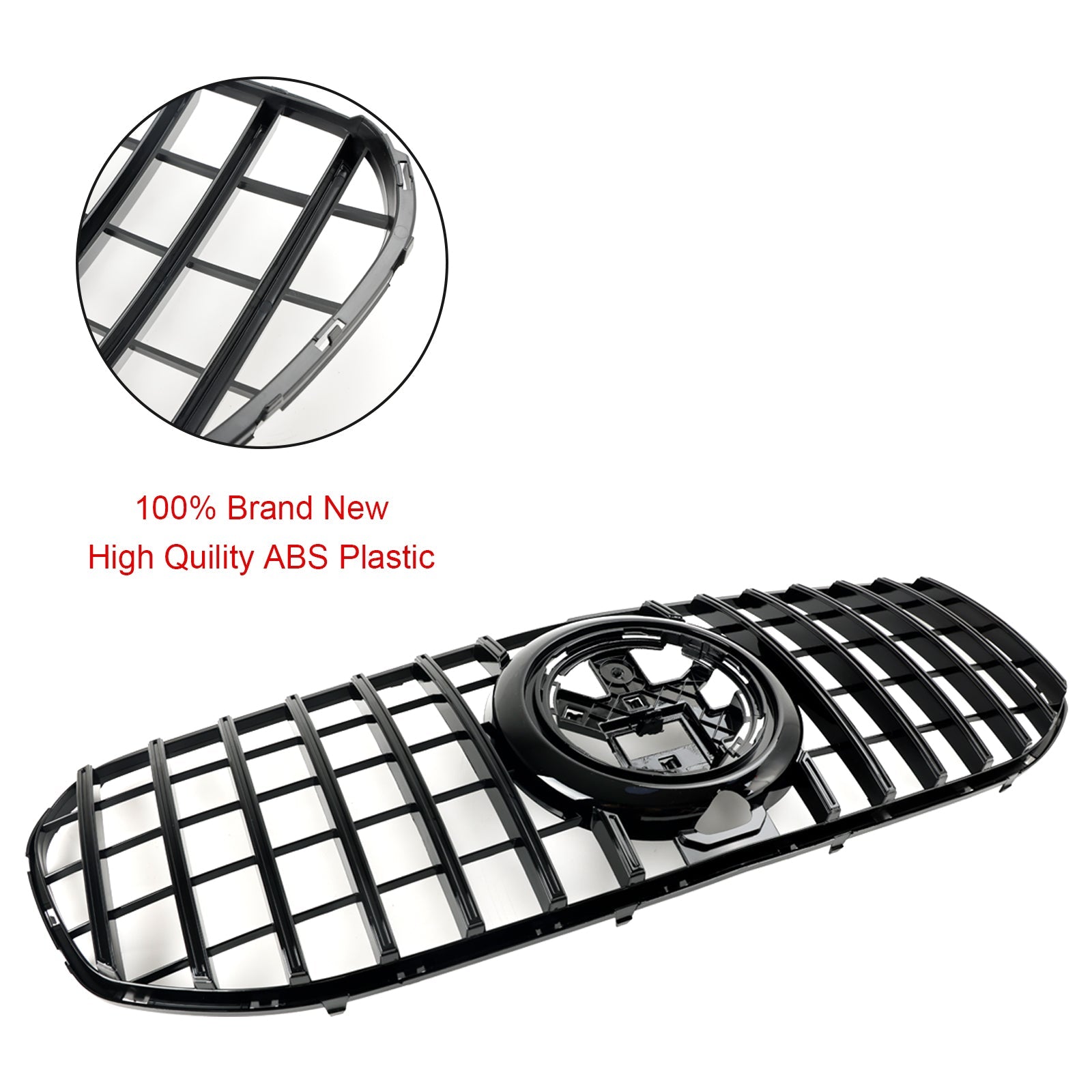 Grille de pare-chocs avant noire de style GT pour Mercedes Benz Classe GLS X167 GLS450/580/63 AMG 2020-2024