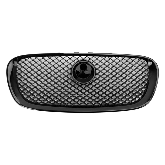 2008-2011 Jaguar XF XF-R Style Grill Glanzend zwart vervangende grille voorbumper
