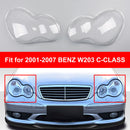 Scheinwerfer-Linsengehäuse-Kunststoffabdeckung links + rechts für Mercedes-Benz 2001–2007 W203 C-Klasse-9