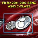 Scheinwerfer-Linsengehäuse-Kunststoffabdeckung links + rechts für Mercedes-Benz 2001–2007 W203 C-Klasse-10