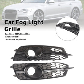 2X rejillas de luz antiniebla del parachoques delantero del coche para Audi A6 C7 S-Line 2012-2014
