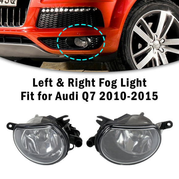 Front Right & Left Bumper Halogen Fog Light Fog Lamp For AUDI Q7 2010-2015