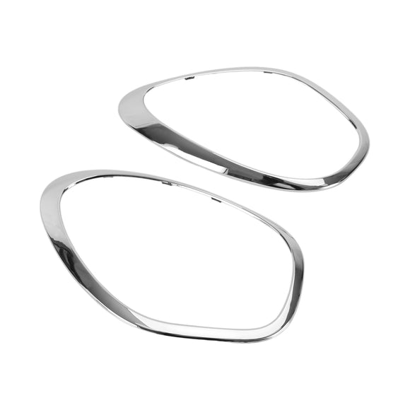 2X Chrom-Scheinwerfer-Zierringe für Mini Cooper R60 Countryman 2011–2016