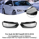 Links + Rechts Scheinwerfer Objektiv Kunststoff Abdeckung Shell 8K0941043 + 8K0941044 Für Audi A4 B8 Facelift 2012-2016-6