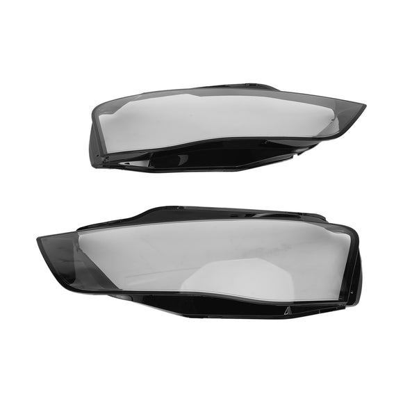 Links + Rechts Scheinwerfer Objektiv Kunststoff Abdeckung Shell 8K0941043 + 8K0941044 Für Audi A4 B8 Facelift 2012-2016