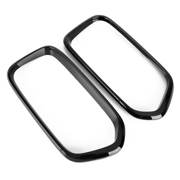 2018-2023 BMW X2 F39 sDrive18i/xDrive20i/sDrive20i/xDrive25e/M35i Embellecedor de cubierta de marco de parrilla de parachoques delantero negro brillante