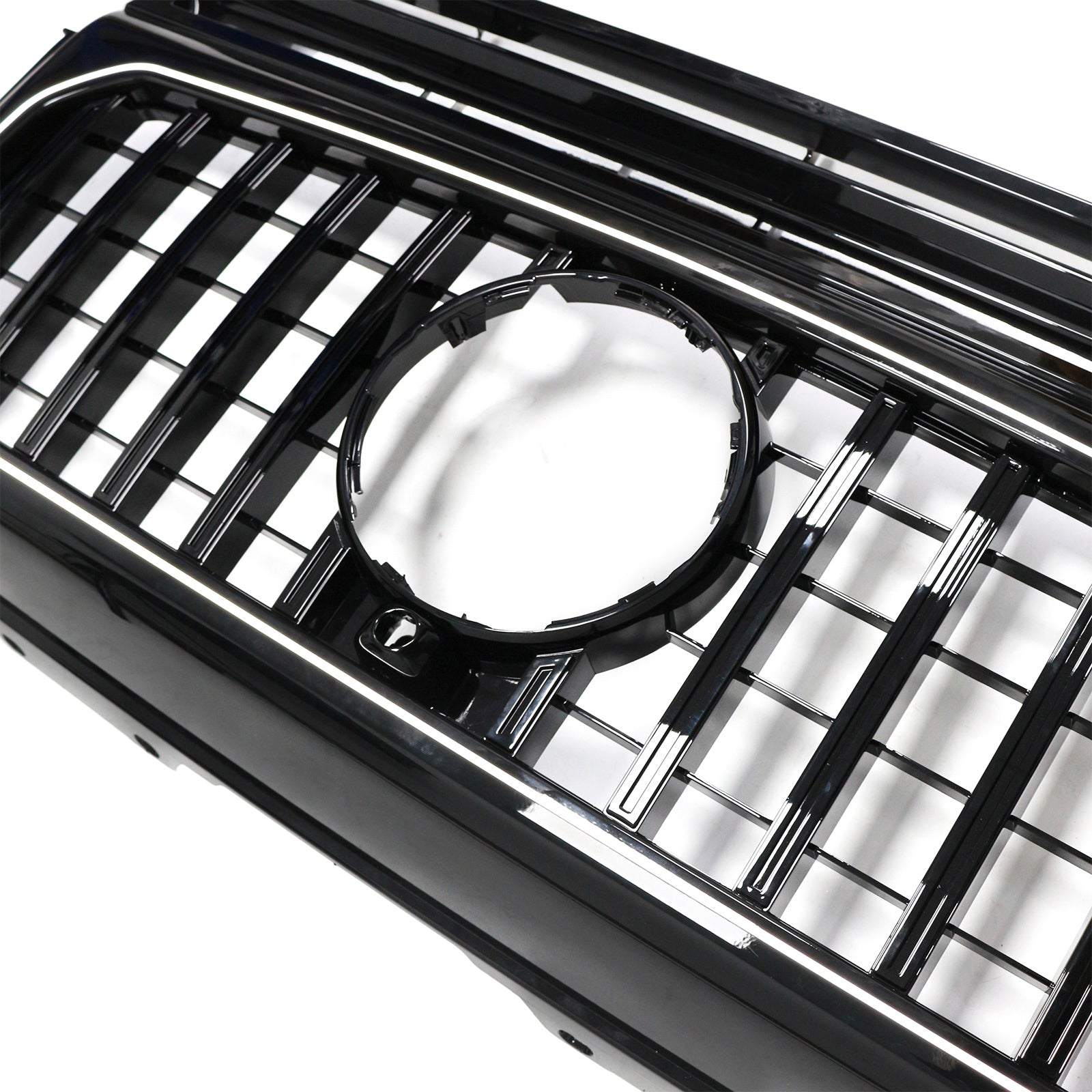 1990-2018 Mercedes Benz Classe G W463 Calandre avant noire brillante Remplacement du pare-chocs avant Grille noire avec éclairage LED