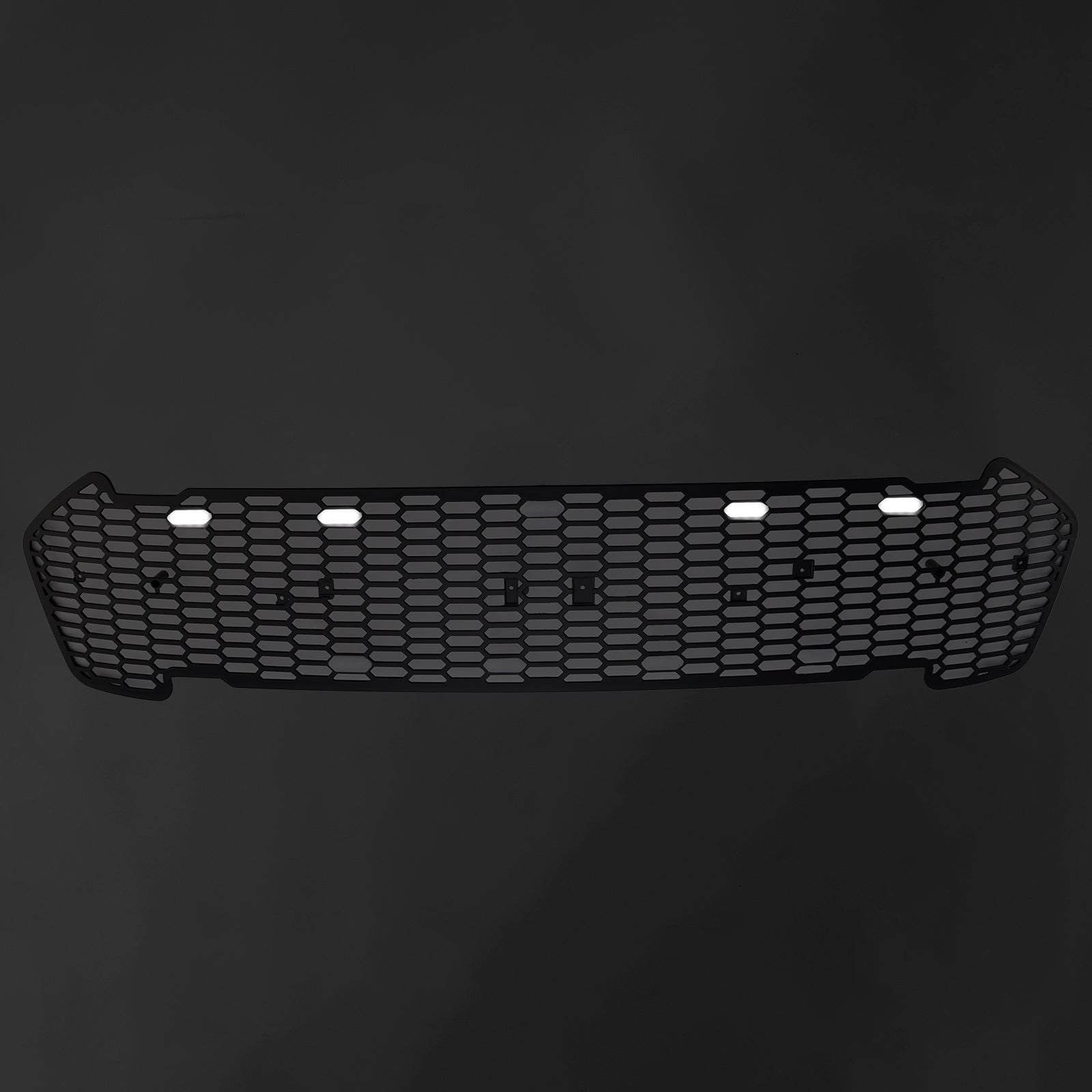 Matte Black Front Bumper Grill Grille Fit Ford Ranger 2015-2019 T7 W/LED