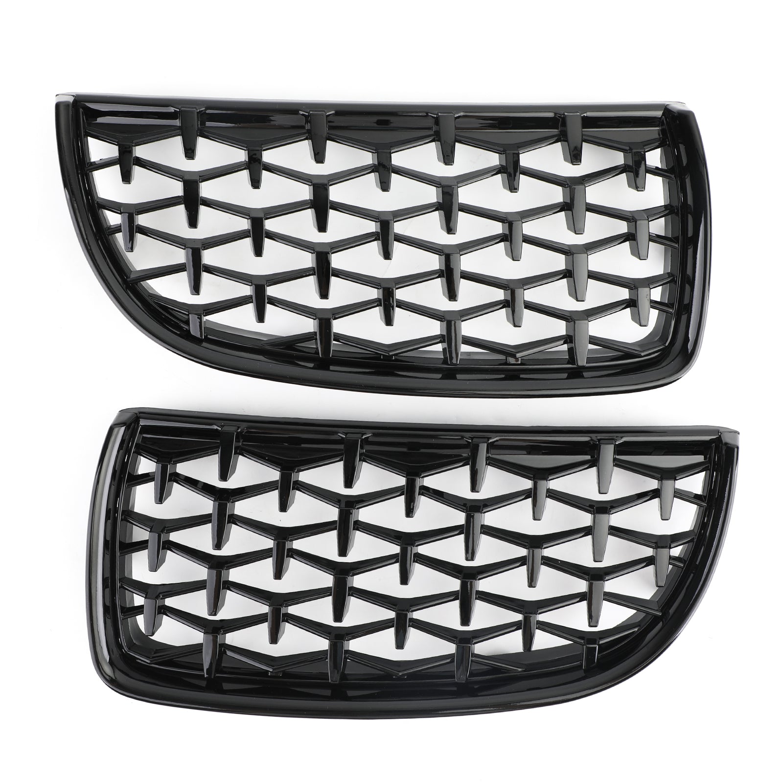 BMW 2005-2008 E90 3 Series 335i/328i/320d/330i/325i Sedan Meteor Black Kidney Grill Mesh Grille