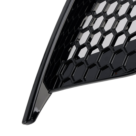 Audi A3 8V Sedan 2013-2016 Glanzend Zwart Honingraat Mistlamp Grill Voorbumper Onderste Covers Grille 8V5807681A9B9 8V5807682A9B9