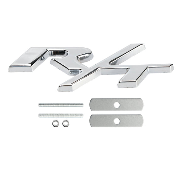 R/T-badge voorbumpergrille-embleem voor Dodge Charger Challenger rood/chroom/zwart/rood-zwarte badge