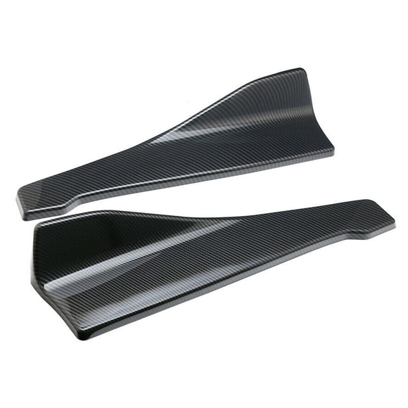48cm Skirt Spoiler Rear Lip/Side Extension Rocker Splitters Winglet Wings Carbon