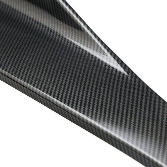 48cm Skirt Spoiler Rear Lip/Side Extension Rocker Splitters Winglet Wings Carbon