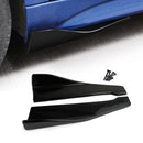 48cm Skirt Spoiler Rear Lip /Side Extension Rocker Splitters Winglet Wings Black-1
