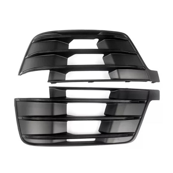 Audi Q7 S-Line 2016-2019 Front Bumper Fog Light Grille Lower Cover Black Grill