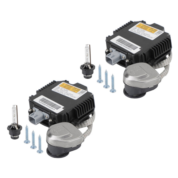 2x Xenon Ballast & D2S Bulb Kit 28474-8991D 26297-89902 Control Unit For Infiniti JX35 QX60 QX56 QX80 2011-2019