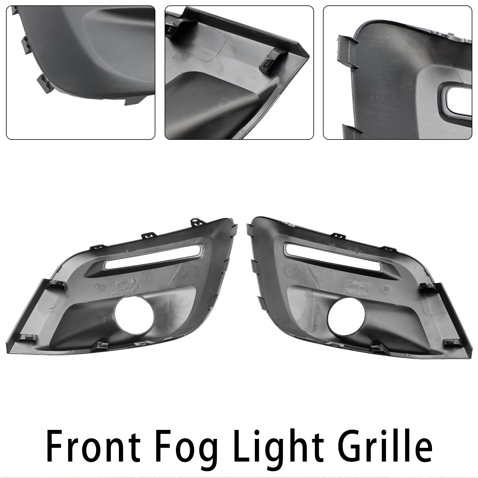 Grille de phare antibrouillard pour pare-chocs avant Citroën Berlingo 2015-2018 Grille noire