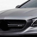 AMG vorderer vertikaler Streifen, allgemeines Grill-Emblem für Mercedes-Benz Kühlergrill, Chrom/Rot/Schwarz, AMG-Aufkleber-3