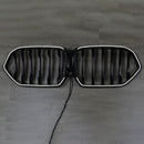 Grade preta do para-choque dianteiro para BMW X6 G06 M50i 2020-2022 com furo para câmera-11