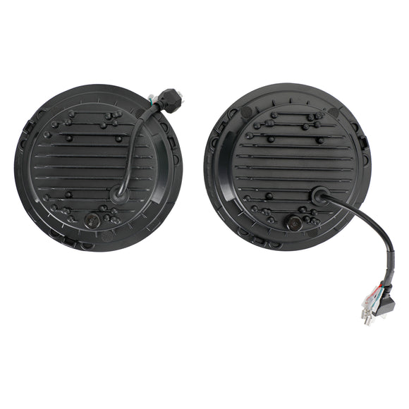 2Pcak 7 Inch LED Koplamp Voor JK Wrangler JK TJ Jimny JA11 Ronde Halo Hoek Oog