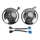 2Pcak 7 Inch LED Koplamp Voor JK Wrangler JK TJ Jimny JA11 Ronde Halo Hoek Oog-1